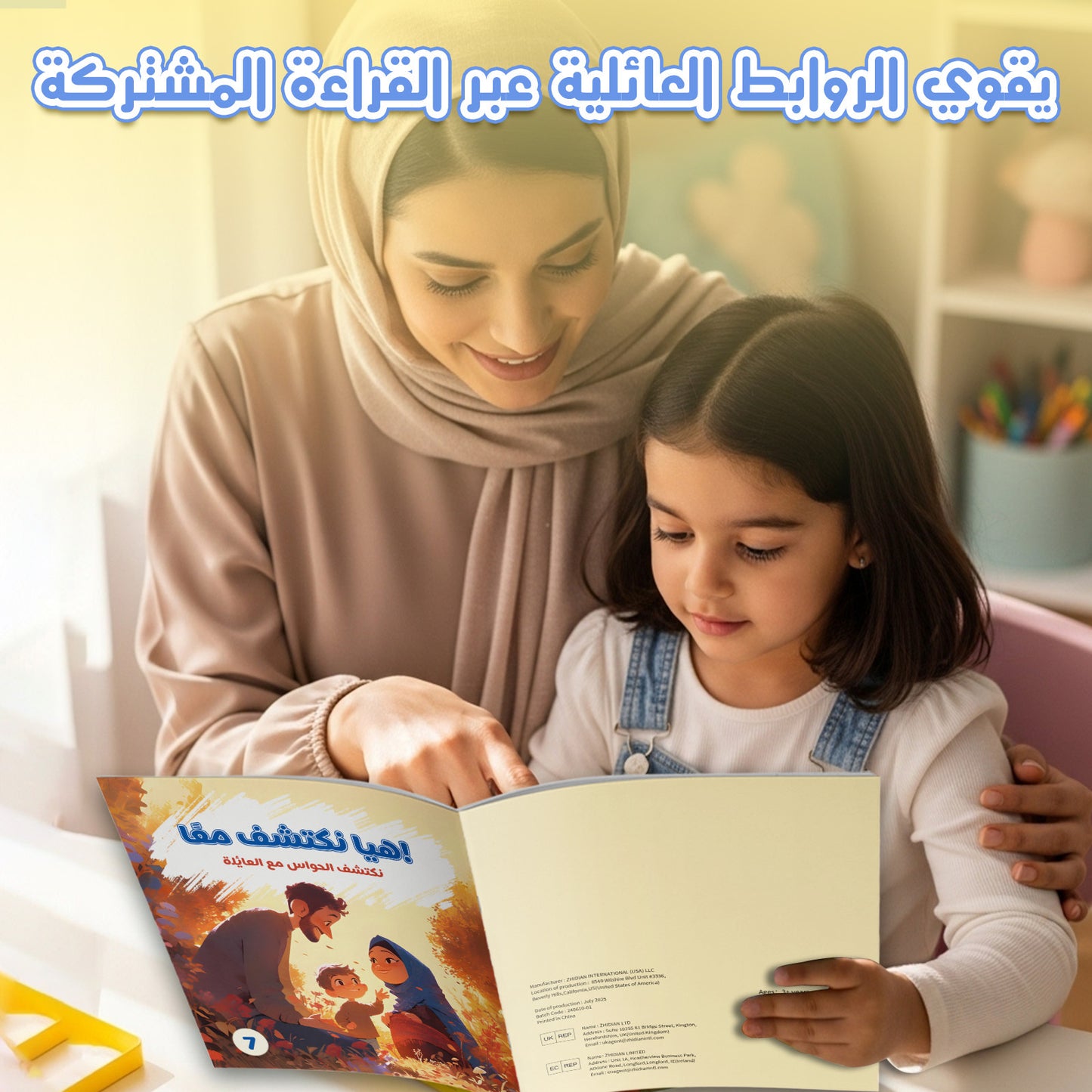 كتاب قصص مصور تعليمي: عائلتي