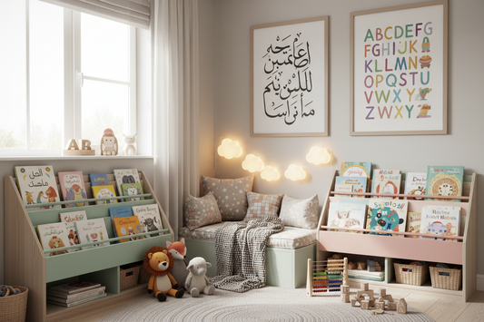كيف تبنين مكتبة منزلية ثنائية اللغة لطفلك خطوة بخطوة؟
