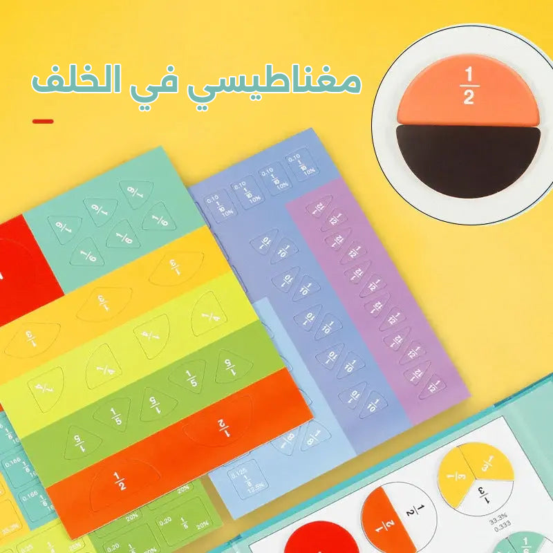 لغز تعليم الكسور المغناطيسية