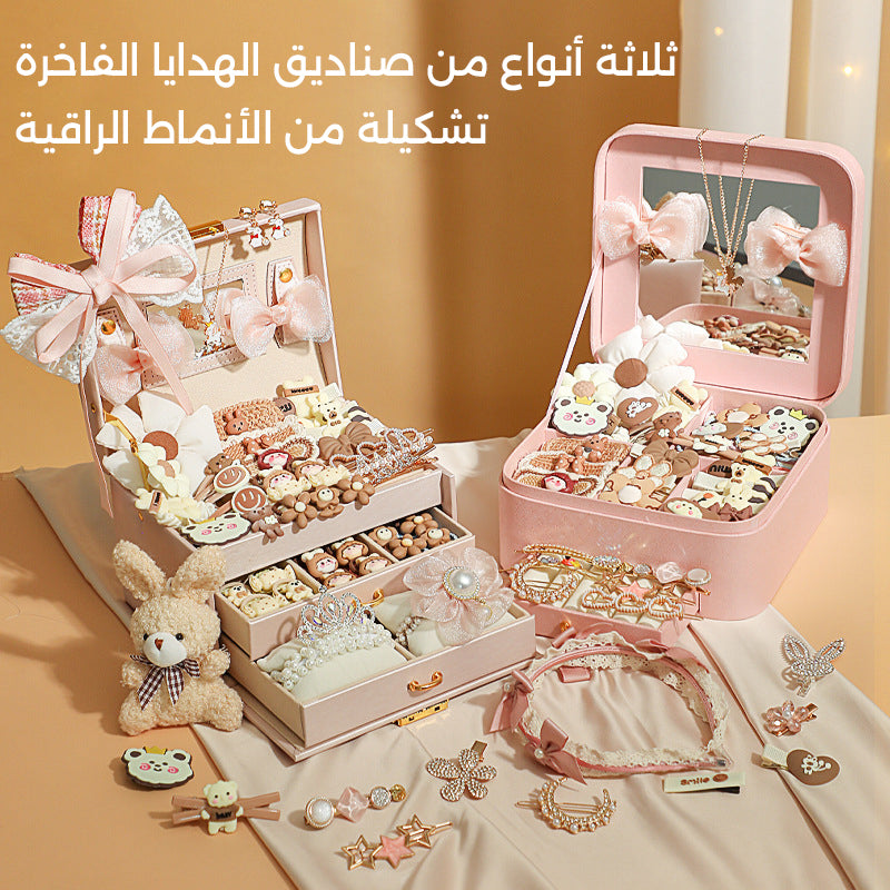 طقم إكسسوارات شعر الأميرة للبنات