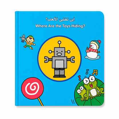 كتاب تعلم الطفل - أين تختبئ اللعبة